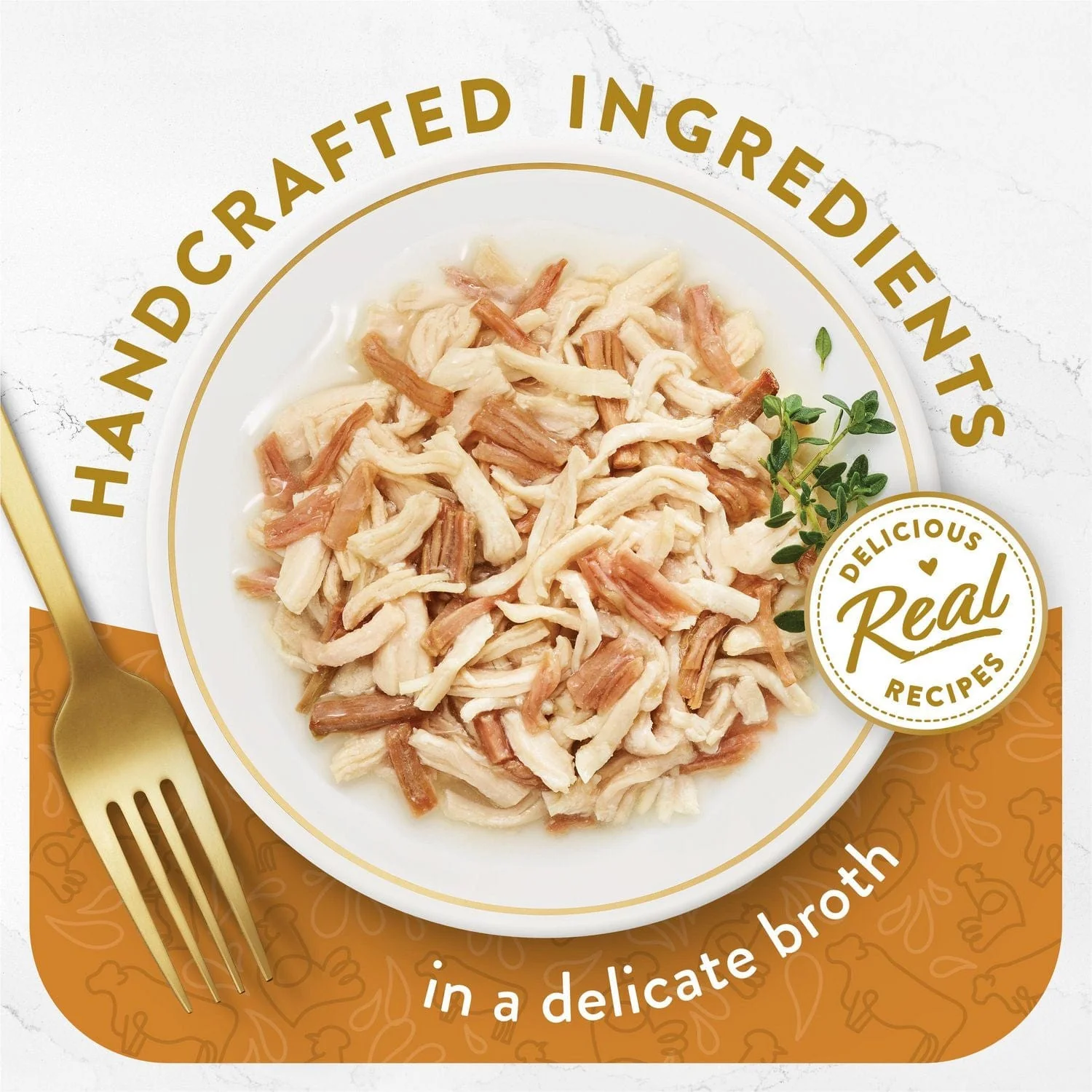 Fancy Feast Hors d'Oeuvre White Meat Chicken & Shredded Beef Appetizer for Cats - Image 2