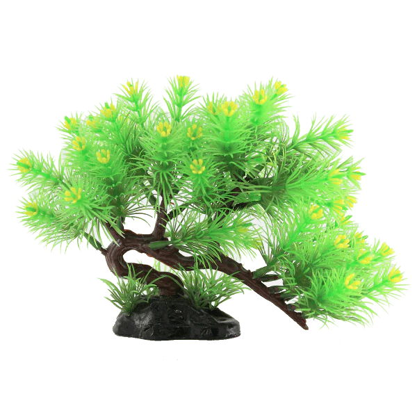 Fish Gear Blooming Bonsai Tree Plastic Aquarium Plant