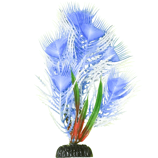 Fish Gear Blue Peacock Aquarium Plant (8")