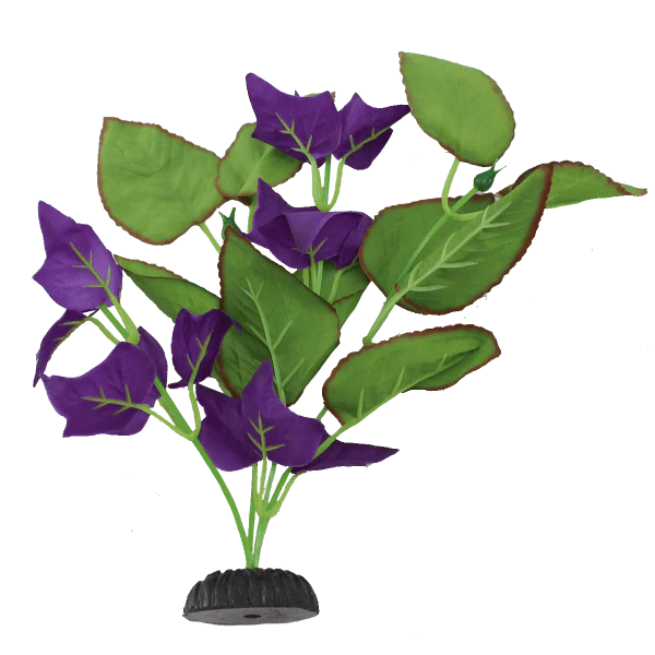 Fish Gear Green Bacopa & Purple Ivy Silk Aquarium Plant (8")