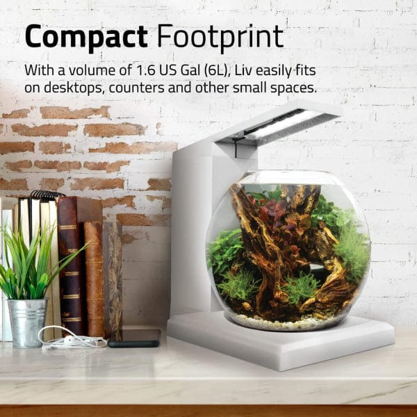 Fluval Liv Microscaping Aquarium Kit, 1.6 US Gal / 6 L, White - Image 7