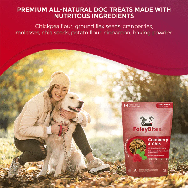 Foley Bites Cranberry & Chia Premium Baked Dog Treats - Image 3