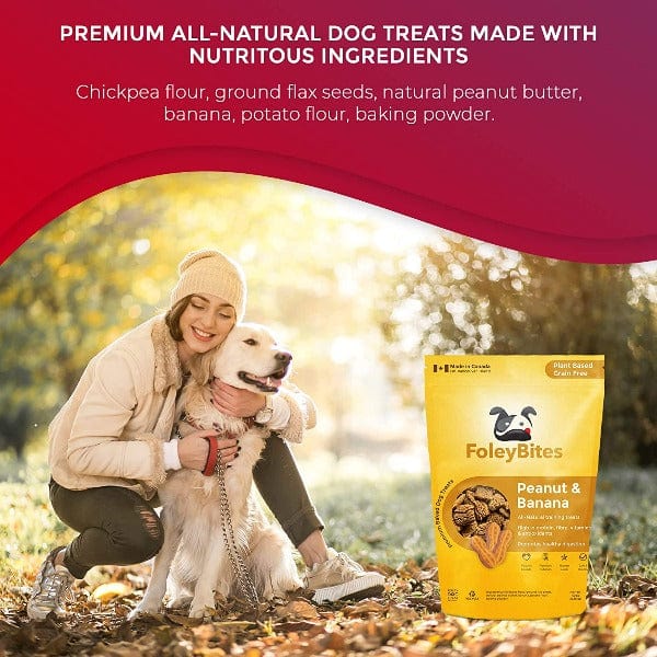 Foley Bites Peanut & Banana Premium Baked Dog Treats - Image 3