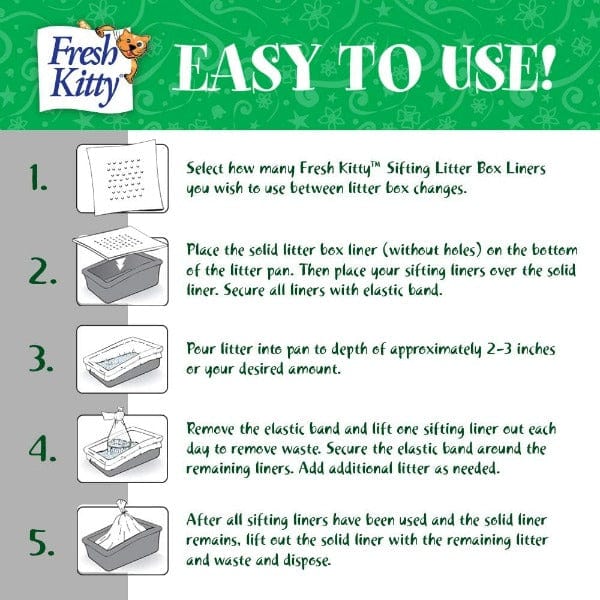 Fresh Kitty Jumbo Sifting Litter Box Liners - Image 3