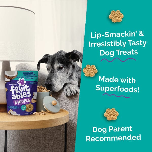 Fruitables Biggies Almond Butter & Coconut Dog Treats - Image 4