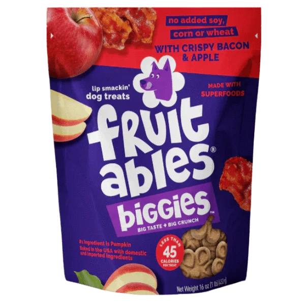 Fruitables Biggies Crispy Bacon & Apple Dog Treats