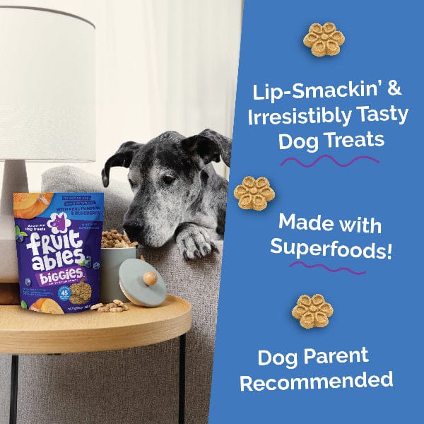 Fruitables Biggies Pumpkin & Blueberry Dog Treats - Image 5