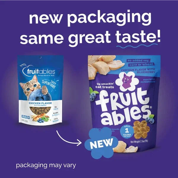 Fruitables Chicken Flavor with Blueberry Cat Treats - Image 2