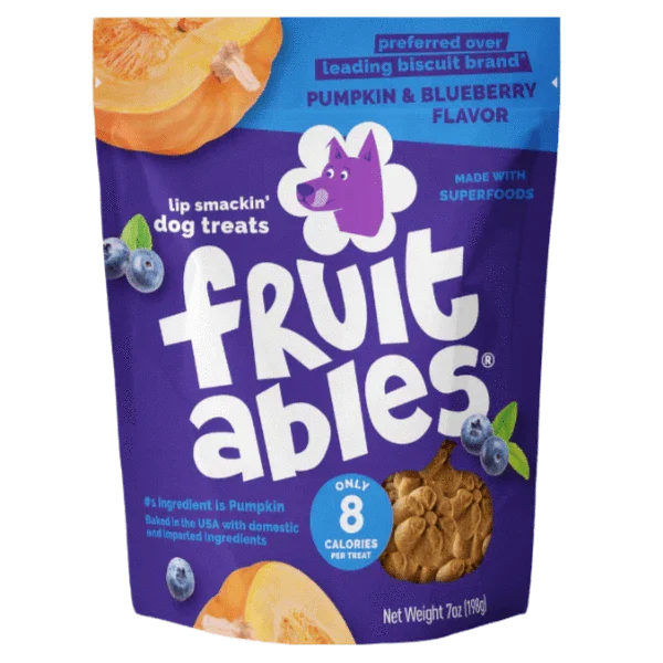 Fruitables Baked Pumpkin & Blueberry Dog Treats