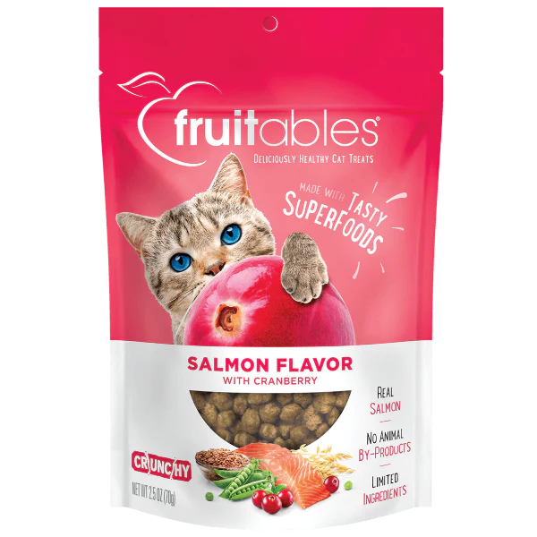 Fruitables Salmon Flavor with Cranberry Cat Treats