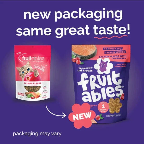 Fruitables Salmon Flavor with Cranberry Cat Treats - Image 2