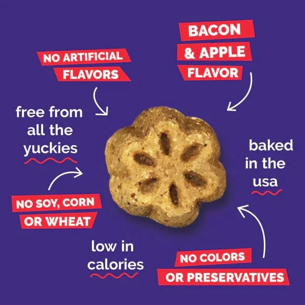 Fruitables Skinny Minis Apple Bacon Flavor Dog Treats - Image 3