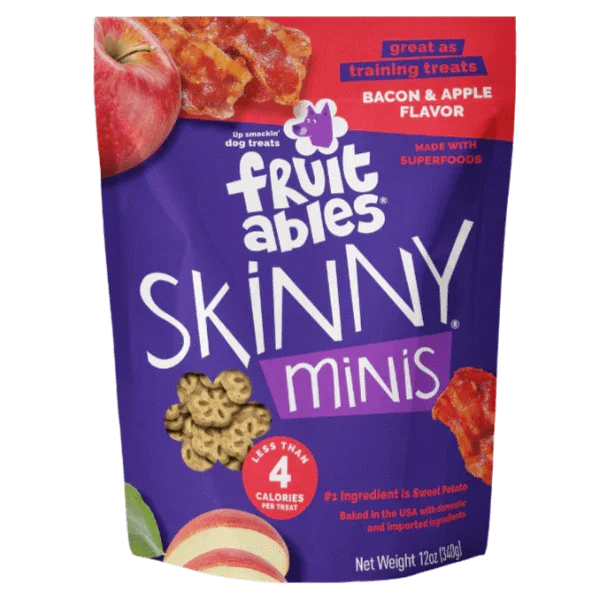 Fruitables Skinny Minis Apple Bacon Flavor Dog Treats - Image 9