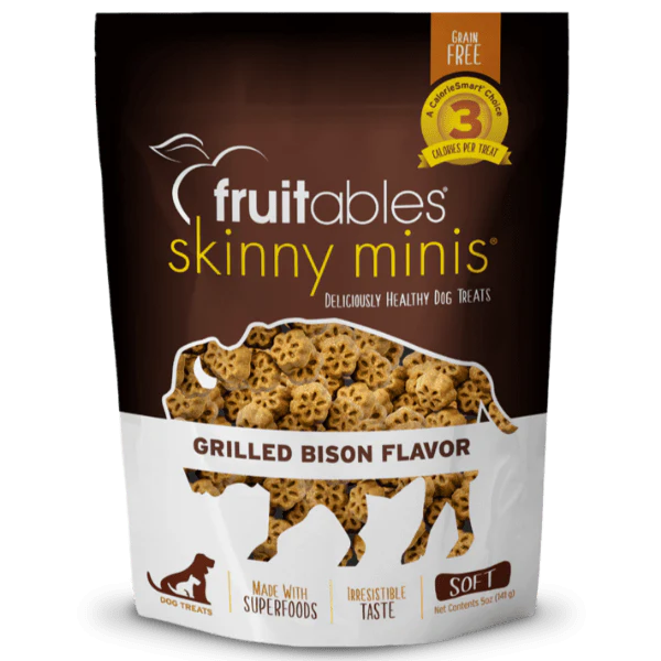 Fruitables Skinny Minis Grilled Bison Flavor Dog Treats