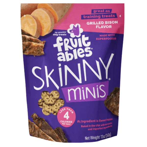 Fruitables Skinny Minis Grilled Bison Flavor Dog Treats - Image 10