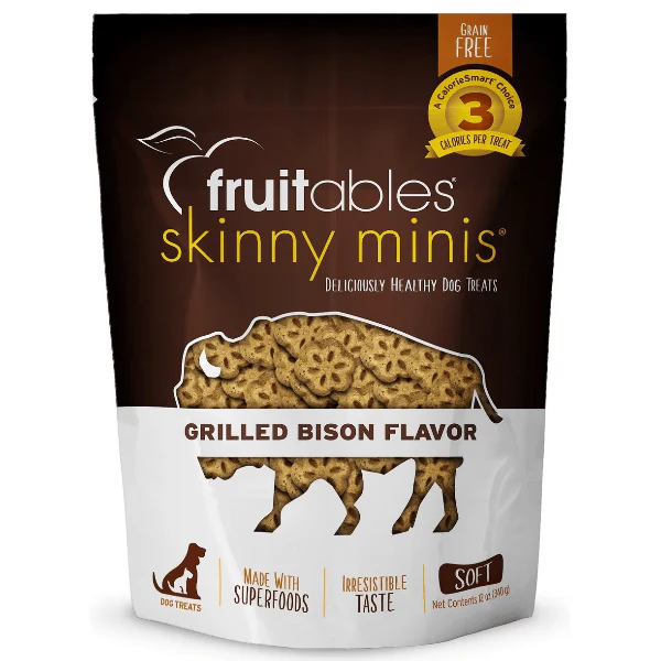 Fruitables Skinny Minis Grilled Bison Flavor Dog Treats - Image 9