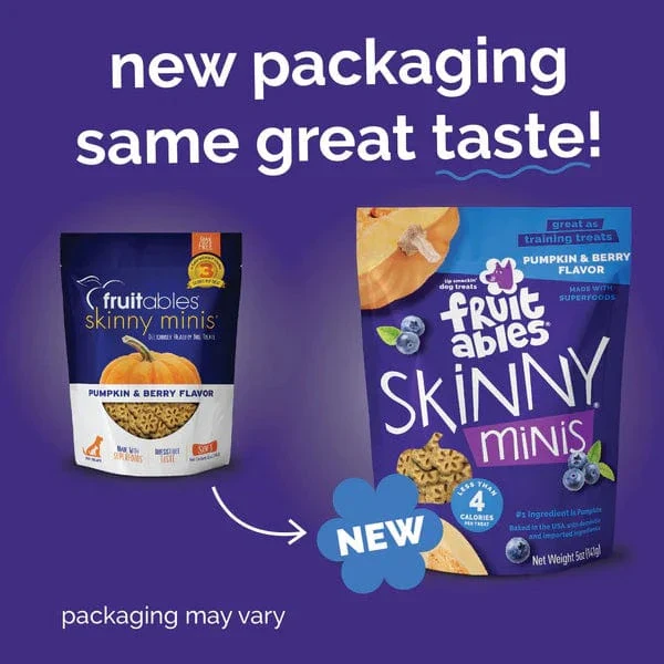 Fruitables Skinny Minis Pumpkin & Berry Flavor Dog Treats - Image 2