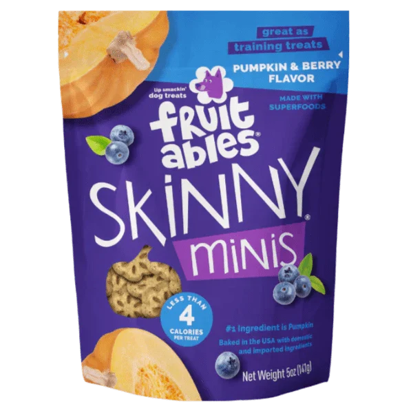 Fruitables Skinny Minis Pumpkin & Berry Flavor Dog Treats - Image 3