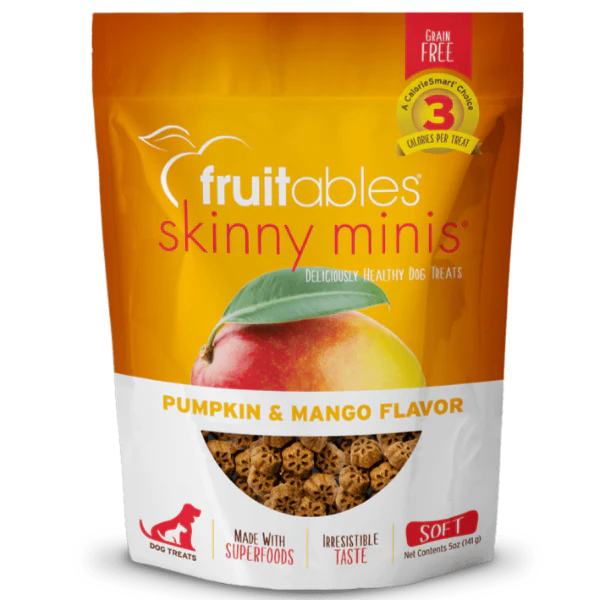 Fruitables Skinny Minis Pumpkin & Mango Flavor Dog Treats