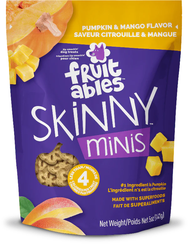 Fruitables Skinny Minis Pumpkin & Mango Flavor Dog Treats - Image 3