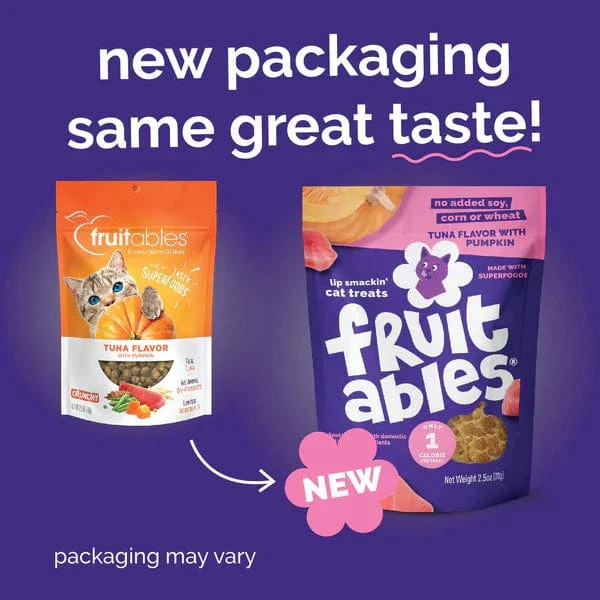 Fruitables Tuna Flavor with Pumpkin Cat Treats - Image 2