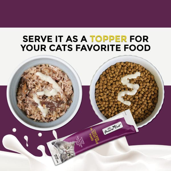 Fussie Cat Chicken in Goat Milk Purée Cat Treats - Image 4