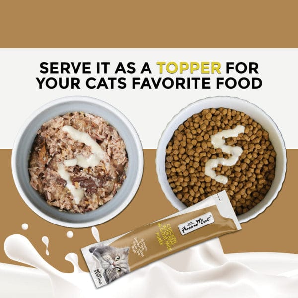 Fussie Cat Chicken with Beef in Goat Milk Purée Cat Treats - Image 4