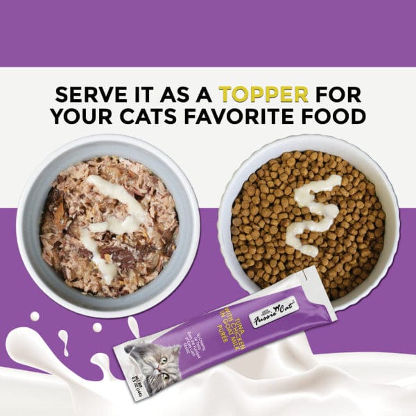 Fussie Cat Tuna with Chicken in Goat Milk Purée Cat Treats - Image 4