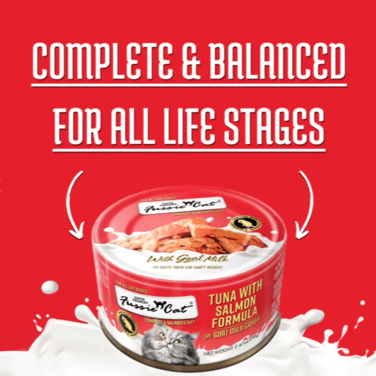 Fussie Cat Tuna with Salmon in Goat Milk Gravy Canned Cat Food, 2.47oz - Image 3