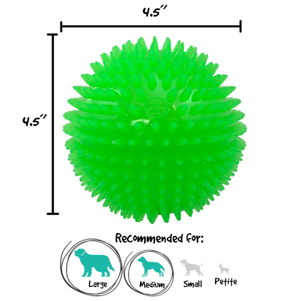 Gnawsome Extra Large Squeak & Light Ball - Image 3