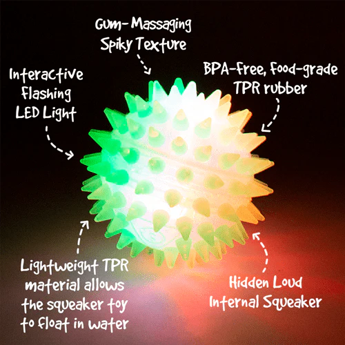 Gnawsome Small Squeak and Light Ball - Image 2