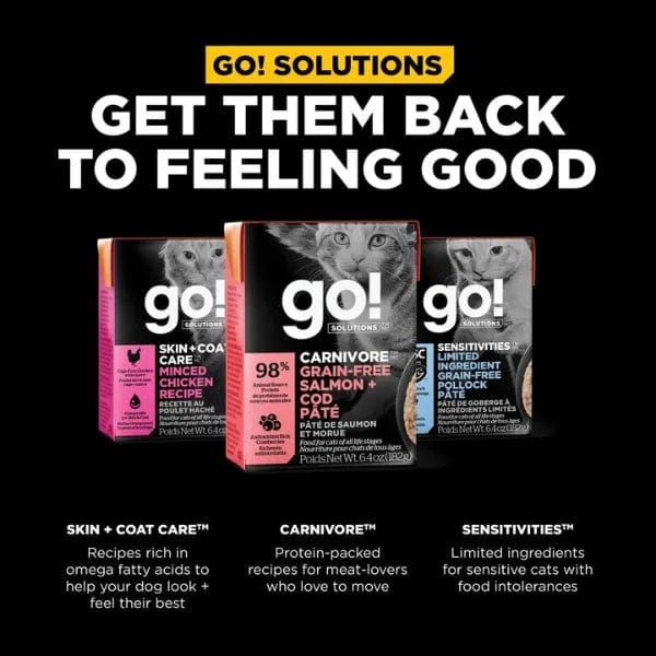 Go! Solutions Carnivore Grain Free Salmon & Cod Pate Wet Cat Food - Image 5
