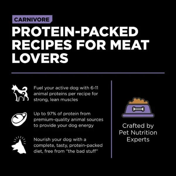 Go! Solutions Carnivore Grain-Free Chicken, Turkey & Duck Senior Recipe Dry Dog Food, 22lb - Image 3