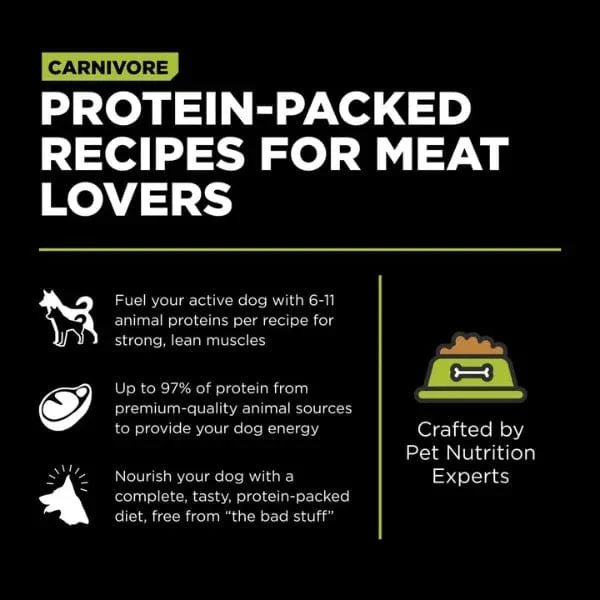 Go! Solutions Carnivore Grain-Free Chicken, Turkey & Duck Recipe Dry Puppy Food, 12lb - Image 3
