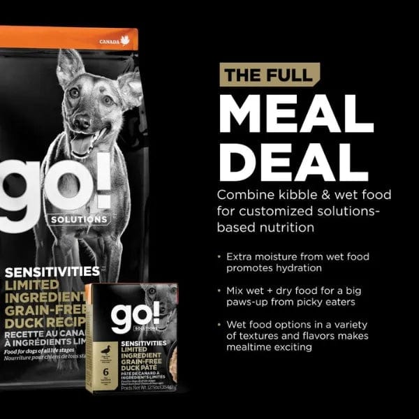 Go! Solutions Sensitivities Limited Ingredient Grain Free Duck Recipe Dry Dog Food - Image 4