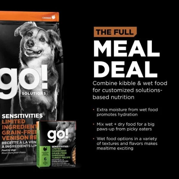 Go! Solutions Sensitivities Limited Ingredient Grain Free Venison Recipe Dry Dog Food, 22lb - Image 4