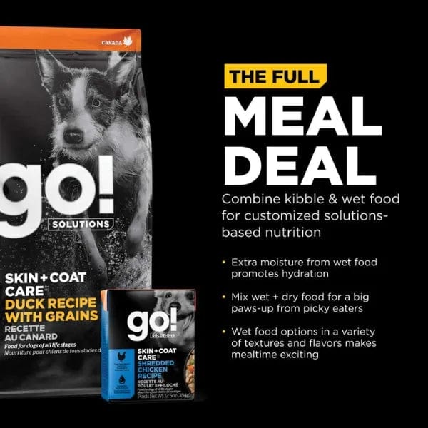 Go! Solutions Skin & Coat Care Duck Recipe with Grains Dry Dog Food - Image 4