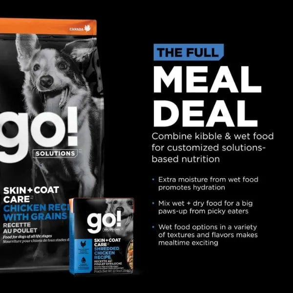 Go! Solutions Skin & Coat Care Chicken Recipe with Grains Dry Dog Food - Image 5