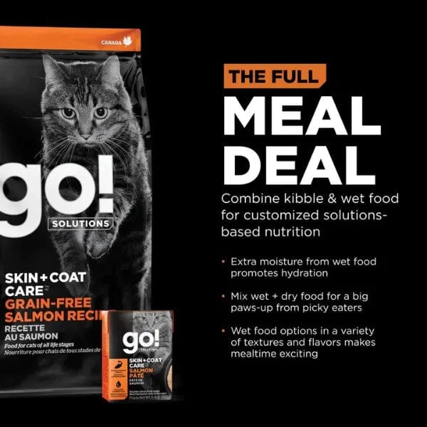 Go! Solutions Skin & Coat Care Grain-Free Salmon Recipe Dry Cat Food - Image 4