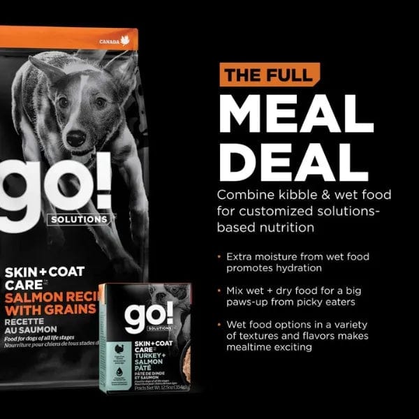 Go! Solutions Skin & Coat Care Salmon Recipe with Grains Dry Dog Food - Image 4
