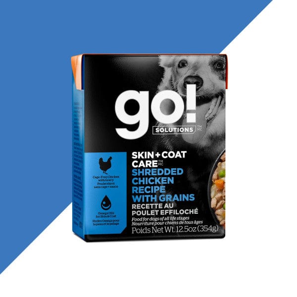 Go! Solutions Skin & Coat Care Shredded Chicken Recipe Wet Dog Food, 12.5oz
