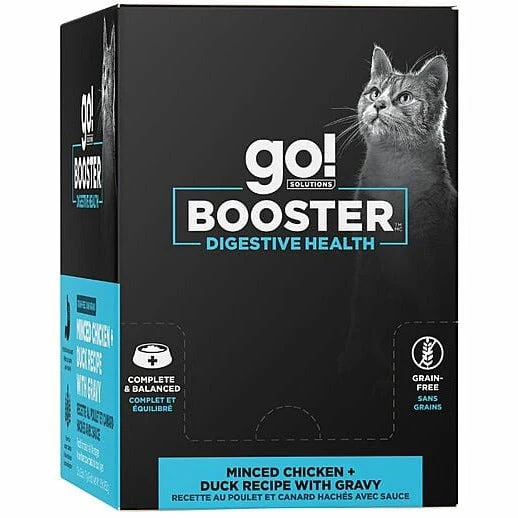 Go! Solutions Booster Digestive Health Minced Chicken + Duck with Gravy Wet Cat Food - Image 5