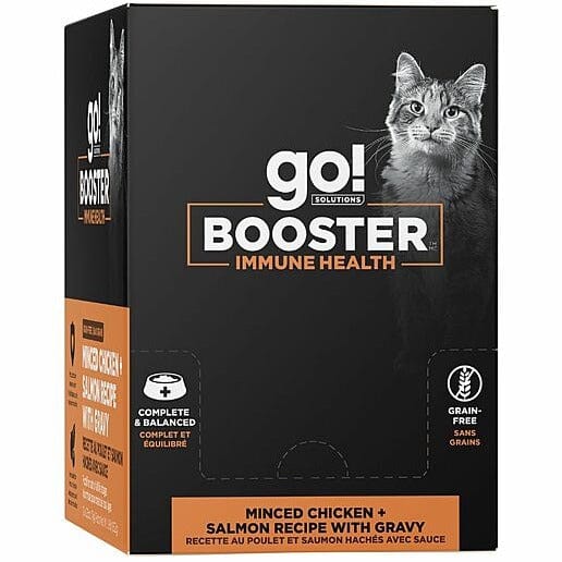Go! Solutions Booster Immune Health Minced Chicken + Salmon with Gravy Wet Cat Food - Image 5