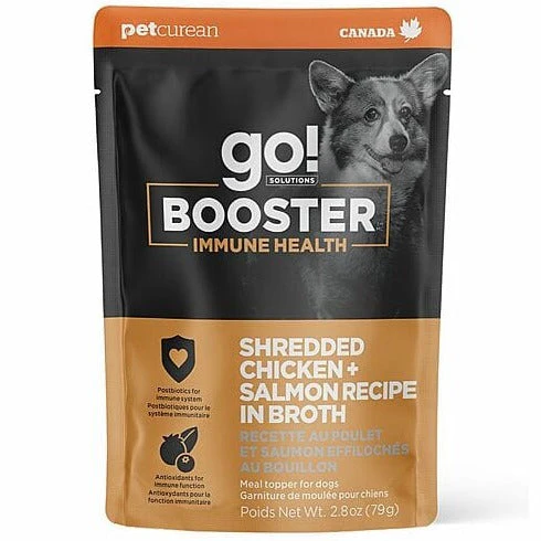 Go! Solutions Booster Immune Health Shredded Chicken + Salmon in Bone Broth Dog Food Topper - Image 4