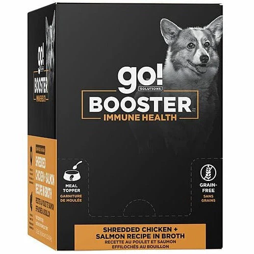 Go! Solutions Booster Immune Health Shredded Chicken + Salmon in Bone Broth Dog Food Topper - Image 5