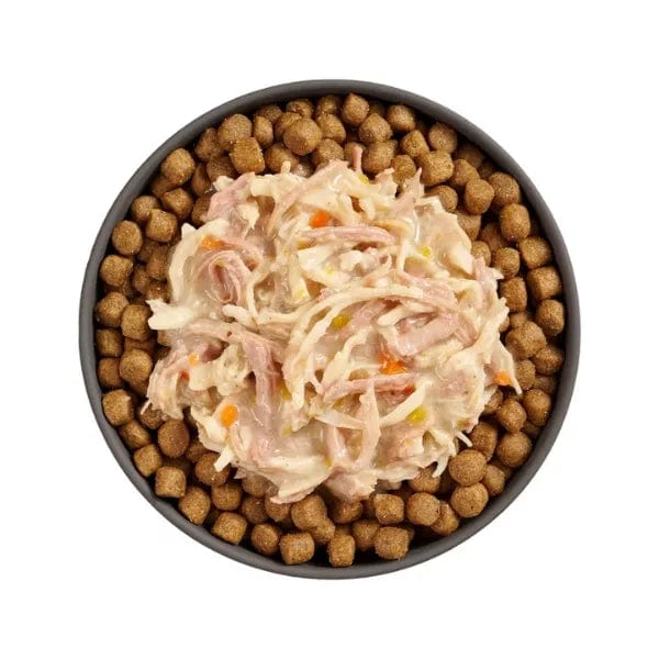 Go! Solutions Booster Weight Management Shredded Chicken + Duck in Bone Broth Wet Cat Food - Image 3