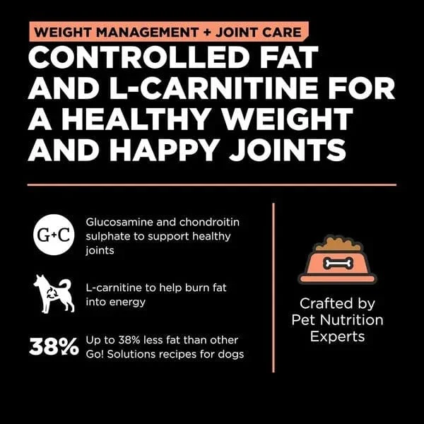 Go! Solutions Weight Management + Joint Care, Grain-Free Salmon Recipe Dry Dog Food - Image 3