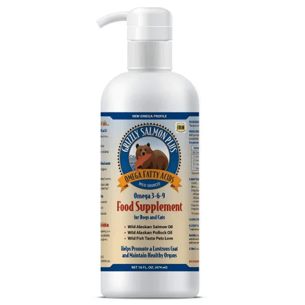 Grizzly Salmon Plus Omega 3-6-9 Dog Food Supplement - Image 6