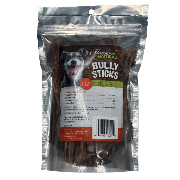 Heartland Naturals Bully Sticks Dog Chews 10 Pack