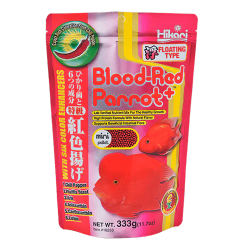 Hikari Tropical Blood Red Parrot+ Floating Pellet Diet